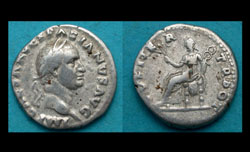 Vespasian, Denarius, Pax Reverse, Early Flavian Issue!